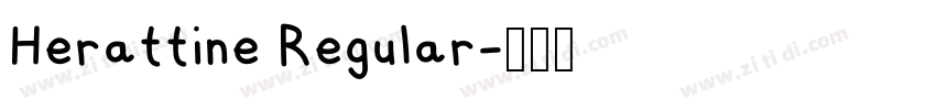 Herattine Regular字体转换